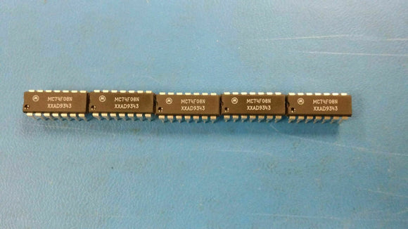 (10 PCS) MC74F08N MOTOROLA QUAD 2-INPUT AND GATE, PDIP14