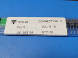 (50 PCS) RTO020F5R000JT VISHAY THICK FILM RESISTORS 5% 5OHM 20W TO-220