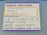 (10 PCS) LRCM04RC08T Ind Common Mode 1KOhm 200MHz Ferrite 500mA Embossed T/R