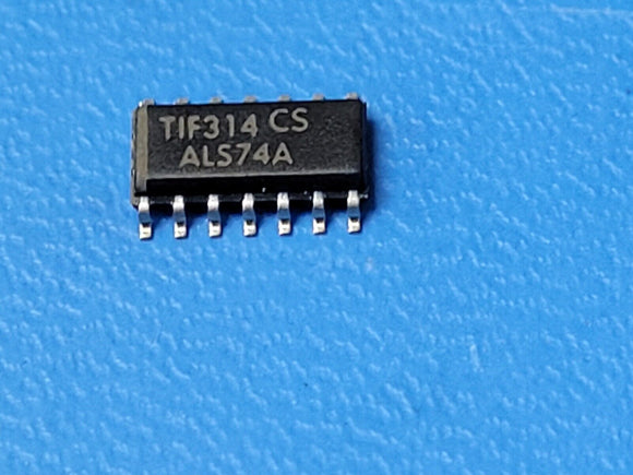 (10 PCS) SN74ALS74ADR TI IC FF D-TYPE DUAL 1BIT 14SOIC