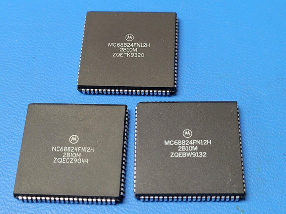 (1 PC) MC68824FN12H MOT Serial I/O Controller 1 Channel, 1.5625MBps CMOS PLCC84