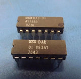 (2PCS) DAC01AY D/A Converter, 6-Bit, 1 Func, Bipolar, CDIP14