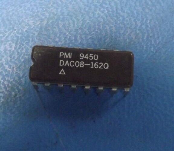 (1PC) DAC08-162Q D/A Converter, 1 Func, Parallel, 8 Bits Input Loading, CDIP16