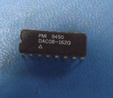 (1PC) DAC08-162Q D/A Converter, 1 Func, Parallel, 8 Bits Input Loading, CDIP16