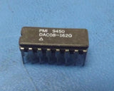 (1PC) DAC08-162Q D/A Converter, 1 Func, Parallel, 8 Bits Input Loading, CDIP16