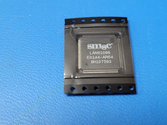 (1 PC) LAN91C96-MU SMSC IC ETHERNET CTLR MAC PHY 100TQFP