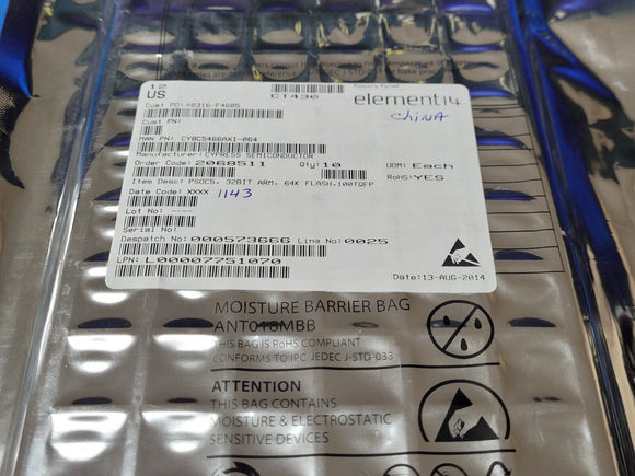 (1 PC) CY8C5466AXI-064 CYPRESS IC MCU 32BIT 64KB FLASH 100TQFP ROHS