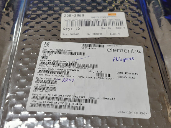 (1 PC) CY8C5248LTI-030 CYPRESS IC MCU 32BIT 256KB FLASH 68QFN ROHS