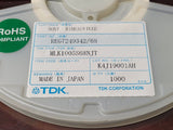 (100 PCS) MLK1005S68NJT TDK FIXED IND 68NH 150MA 1.5 OHM SMD