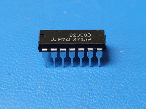 (2 PCS) M74LS74AP MITSUBISHI D-Type Dual Flip-Flop DIP-14