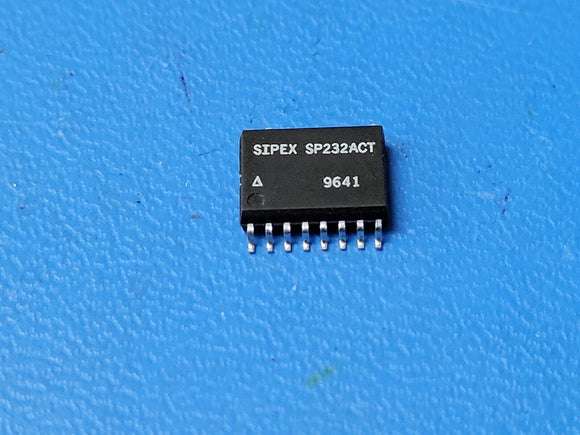 (10 PCS) SP232ACT SIPEX Transceiver; RS-232 120kbps 2TX/2RX; 5V SOIC-16