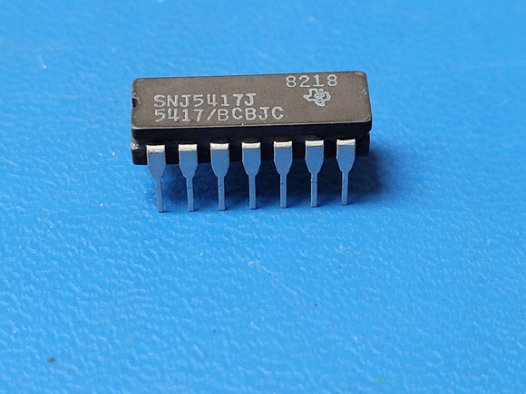 (1 PC) SNJ5417J TI IC HEX BUFFER/DRIVER 14-Pin CDIP