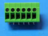 (1 PC) 10574.1 Conta-Clip PCB terminalEccentric6 Poles 32.5 mm Green