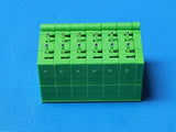 (1 PC) 10574.1 Conta-Clip PCB terminalEccentric6 Poles 32.5 mm Green