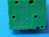 (1 PC) 10574.1 Conta-Clip PCB terminalEccentric6 Poles 32.5 mm Green