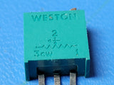(5) WESTON SQUARE TRIM POT 20K OHM .850W TOP ADJUSTMENT, TRIM-POT-20K-.850W