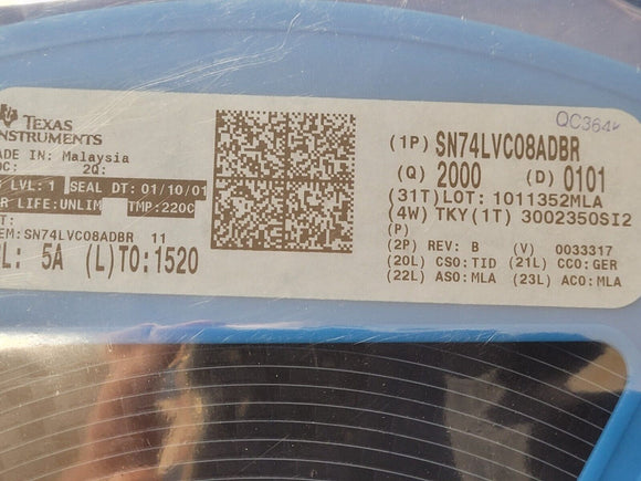 (25 PCS) SN74LVC08ADBR TI AND Gate IC 4 Channel 14-SSOP