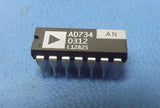 (1PC) AD734AN  Multiplier/Divider, 1 Func, 40MHz Band Width, BIPolar, PDIP14