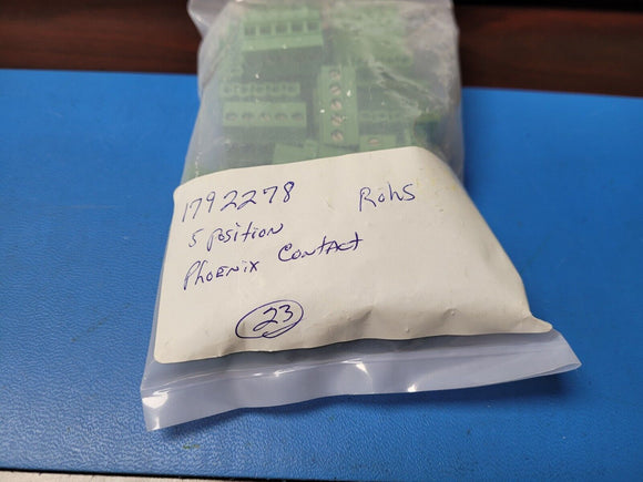 (1 PC) 1792278 PHOENIX TERM BLOCK PLUG 5POS 5.08MM ROHS