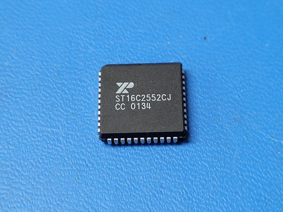 (1 PC) ST16C2552CJ EXAR UART 2-CH 16Byte FIFO 3.3V/5V PLCC44