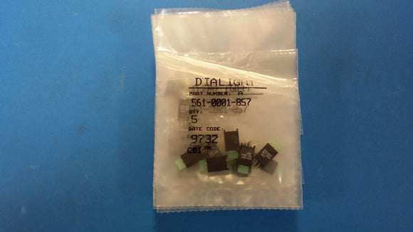 (5 PCS) DIALIGHT 561-0001-857 CBI STAND-OFF INDICATOR LED GREEN PCB