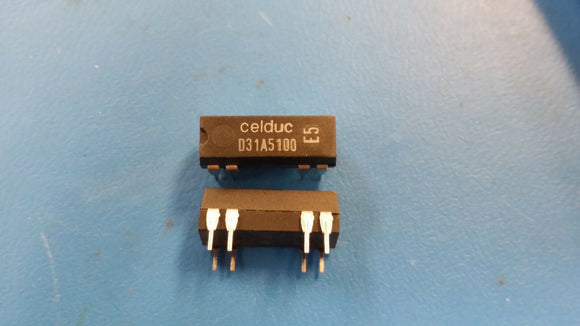 (1 PC) CELDUC D31A5100 Reed Relays SPST-NO 0.5A 12VDC 1KOhm Thru-Hole