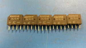 (5 PCS) CENTRAL SEMICONDUCTOR 3N246-M BRIDGE RECT 1.5A 50V (TRIMMED)