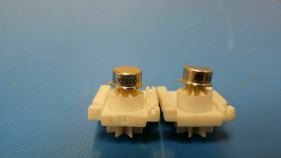 (2 PCS) LM710CH HIGH SPEED VOLTAGE COMPARATOR GOLD LEADS