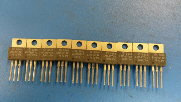 (10 PCS)  LM340T-12 NATIONAL SEMICONDUCTOR IC REG LDO 12