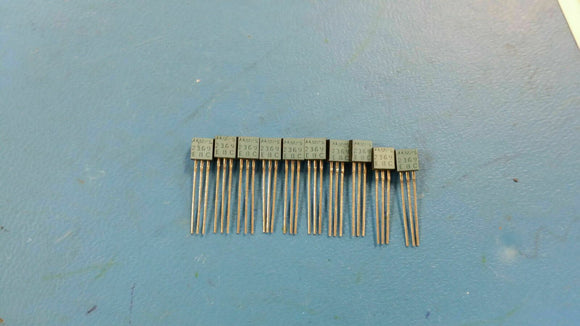 (10 PCS) MPS2369 MOTOROLA Trans GP BJT NPN 15V 0.2A 3-Pin TO-92