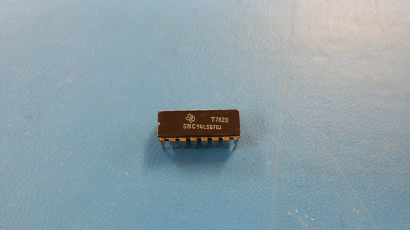 (1 PC) SNC54LS670J TEXAS INST.  IC,REGISTER FILE,LS-TTL,DIP,16PIN,CERAMIC