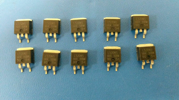 (100 PCS) IRL520NS INTER. RECT. Trans MOSFET N-CH 100V 10A 3-Pin(2+Tab) D2PAK