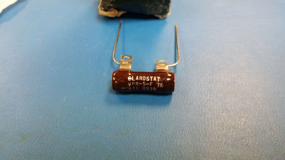 (1 PC) CLAROSTAT VPR-5-F 7K OHM 5 WATT WIREWOUND RESISTOR