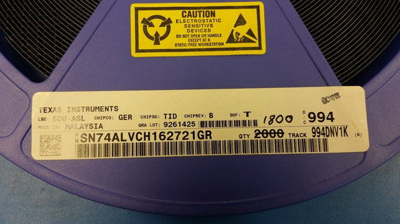 (10pcs) SN74ALVCH162721GR TI IC FF D-TYPE SNGL 20BIT 56TSSOP