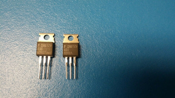 (2 PCS) 2N6129 (EQUAL to NTE196 ) FSC TRANSISTOR NPN SILICON 90V IC-7A TO-220
