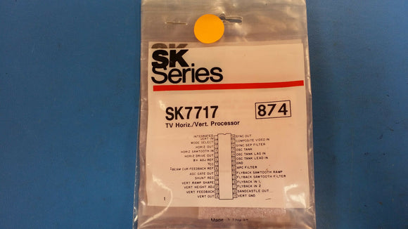 (1 PC) SK7717 (NTE874 EQUAL) TV Horiz/Vert Countdown System Circuit 28-Pin PDIP