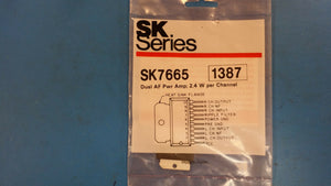 SK7665 (NTE1387 ) Audio Amp Speaker 2-CH Stereo 4W Class-AB 10-Pin(10+Tab) SIP