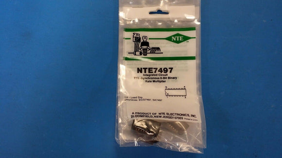 NTE7497, ECG7497, SK7497, IC, TTL- Synchronous 6-Bit Binary Rate Multiplier