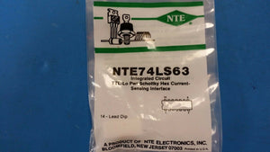 NTE74LS63, TTL-Lo Power Schottky Hex Current-Sensing Interface