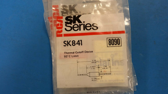 (1 PC) SK841 RCA (NTE8090) FUSE THERMAL CUTOFF 93 *C 15A 277V