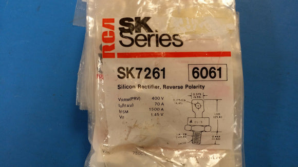 (1 PC) SK7261 RCA (NTE6061) Silicon Rectifier Diode 400V 70A 2-Pin DO-5