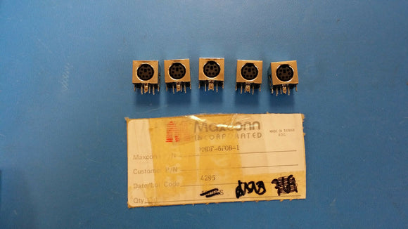 (10 PCS) MMDF-6FOB-1 MAXCONN 6 PIN CONNECTOR