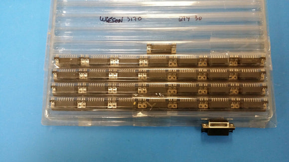 (2 PCS) 15 PIN , FEMALE, D SUBMINIATURE CONNECTOR, SOLDER WIESON 3170-15
