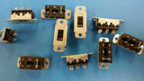 (2 PCS) 46206LFR SWITCHCRAFT SWITCH SLIDE DPDT 3A 125V 2 POSITION