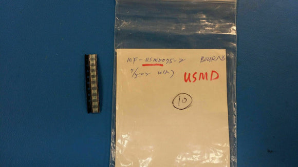 (10) MF-USMD075-2 Resettable Fuses - PPTC 1210 6Volts 40Amps Hold .75A Trip 1.5A