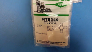 (1 PC) NTE349, ECG349, NPN Si Transistor, RF PO, Po - 10W, 175 MHz