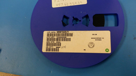 (100 PCS) MMBTA42LT1 ON SEMI TRANS NPN 300V 0.5A SOT23