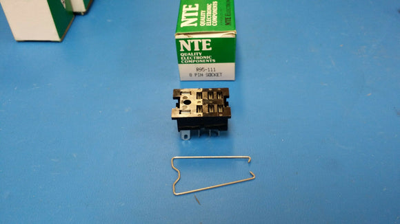 (1 PC) R95-111 NTE Conn Relay Socket SKT 8 POS Solder Lug ST Panel Mount