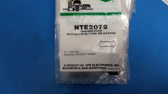 (1 PC) NTE2079, ECG2079, SK9357, IC, Darlington Array, 7-Unit, 400 mA Driver