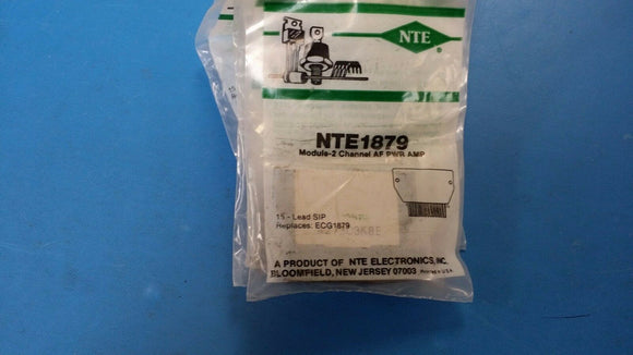 (1 PC) NTE1879, ECG1879, Module-2 Channel AF Power Amplifier